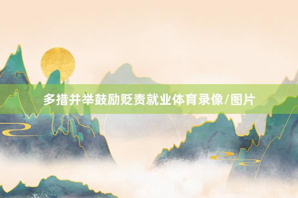 多措并举鼓励贬责就业体育录像/图片