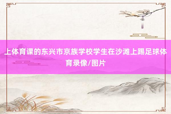 上体育课的东兴市京族学校学生在沙滩上踢足球体育录像/图片