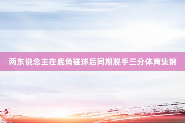 两东说念主在底角碰球后同期脱手三分体育集锦