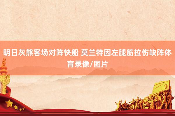 明日灰熊客场对阵快船 莫兰特因左腿筋拉伤缺阵体育录像/图片
