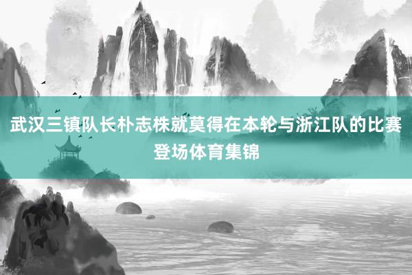 武汉三镇队长朴志株就莫得在本轮与浙江队的比赛登场体育集锦