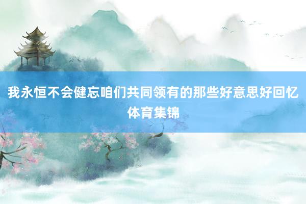 我永恒不会健忘咱们共同领有的那些好意思好回忆体育集锦