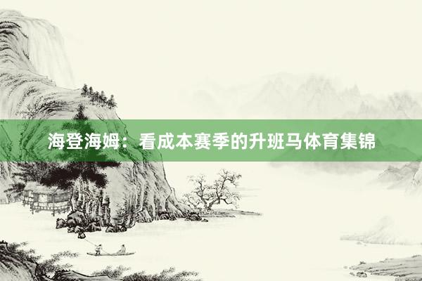 海登海姆：看成本赛季的升班马体育集锦