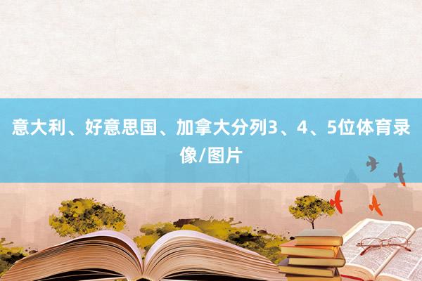 意大利、好意思国、加拿大分列3、4、5位体育录像/图片
