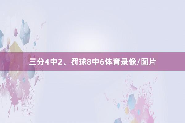 三分4中2、罚球8中6体育录像/图片