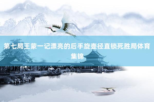 第七局王蒙一记漂亮的后手旋壶径直锁死胜局体育集锦